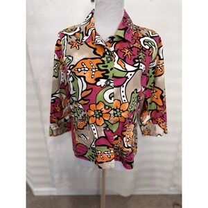 Spartelle Women's Shacket Vintage‎ Colorful Size M